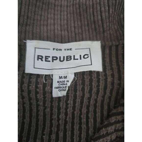 Women's For the‎ Republic Brown Corduroy Trucker Jacket Brown Size Medium - Picture 4 of 7